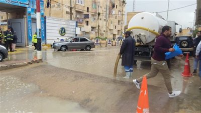 رفع درجة الاستعداد القصوى والطوارئ بمطروح بسبب الأمطار