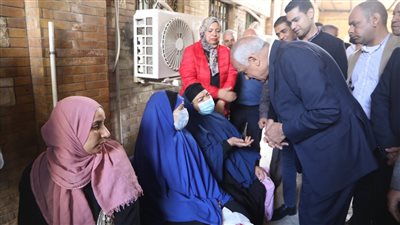 محافظ الجيزة يتفقد تطوير 13 غرفة بمستشفى أم المصريين (صور)