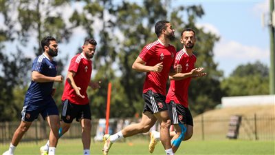 دوري أبطال إفريقيا، عبد المنعم يشارك في مران الأهلي الجماعى استعدادا لمباراة القطن