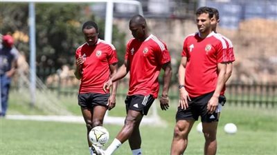 دوري أبطال أفريقيا، لقطات من مران الأهلى استعدادا لمباراة القطن 