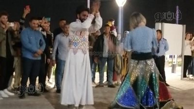 فوج سياحي إنجليزي يشارك في احتفالات بني سويف بالعيد القومي