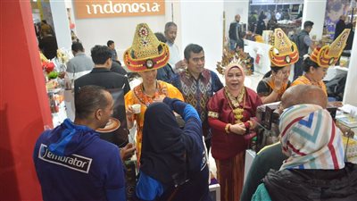  الجناح الإندونيسي يجذب المواطنين بـ