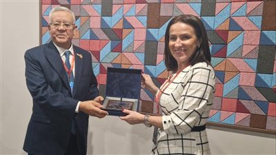 حنفي جبالي يلتقي نائبة رئيس الجمعية الوطنية بصربيا