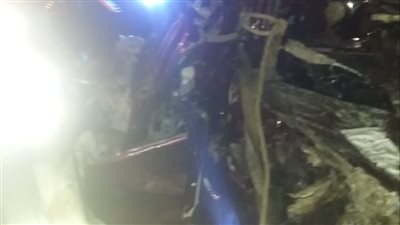 مصرع شخصين في تصادم سيارة نقل ثقيل بملاكي في الإسماعيلية 