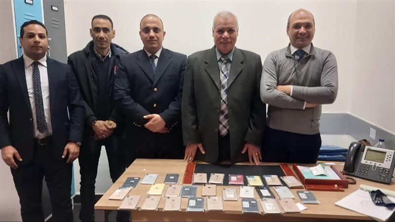 المضبوطات بحوزة رجال