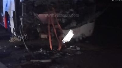 إصابة 6 في تصادم أتوبيس بسيارة نقل في الكيلو 43 وادي النطرون