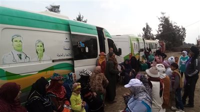 الكشف على 1818 مريضًا فى قافلة علاجية بقرية 15 بحر التبن في الدقهلية