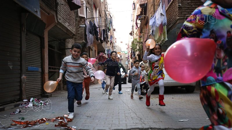 أطفال المطرية يحتفلون