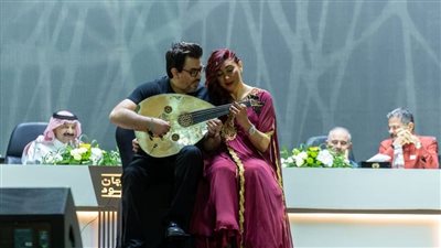 الثنائي دينا وغسان يختتمان فعاليات مهرجان العود بالرياض (صور)