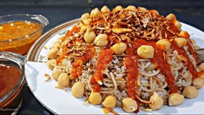 طريقة عمل الكشري في إناء واحد أحلى من الجاهز 