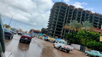 هطول أمطار غزيرة على شرق ووسط الإسكندرية (صور) 