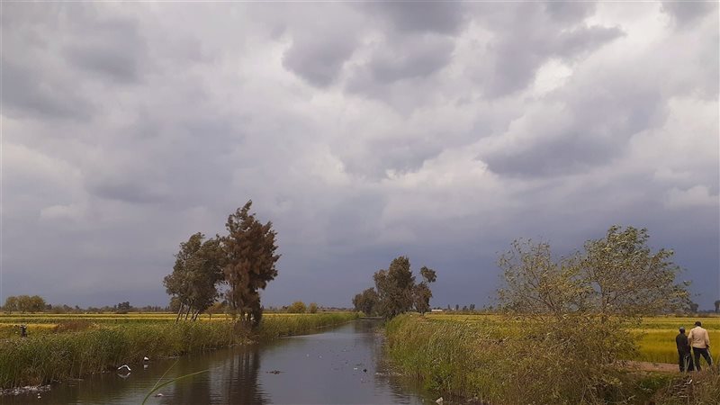 غيوم كثيفة تنتشر