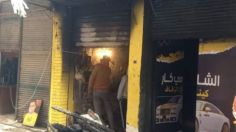 حريق هائل بمكتب تأجير