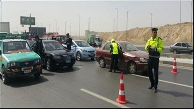 كثافات مرورية أعلي كوبري أكتوبر وصلاح سالم 