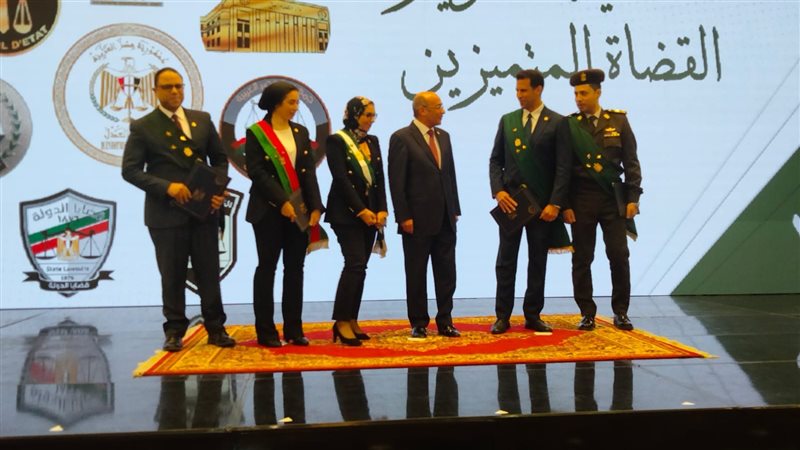 وزير العدل خلال الاحتفال،فيتو