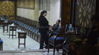 أسرة لبنى محمود تتلقى عزاءها بمسجد الحامدية الشاذلية 