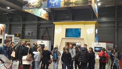 الجناح المصري المشارك في معرض هوليداي ورلد يفوز بجائزة أفضل تصميم