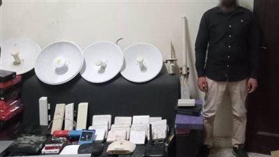 ضبط محطة بث تليفزيوني بدون ترخيص في كفر الشيخ 