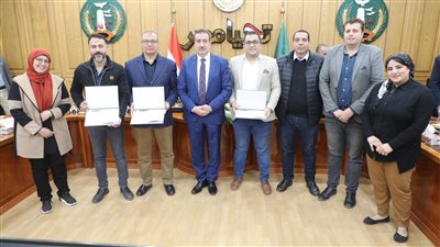 محافظ المنوفية يكرم الفائزين بجائزة مصر للتميز الحكومي