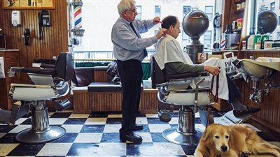 نيويورك تدشن خدمة صالونات الحلاقة 