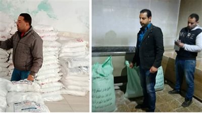 ضبط طن أسمدة زراعية مجهولة المصدر و4 مخابز بالبحيرة (صور)