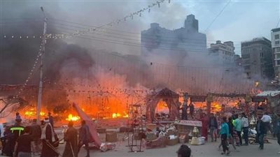 مالك شادر الفوانيس المحترق بالمنصورة: الخسائر المبدئية تخطت مليون ونصف المليون جنيه