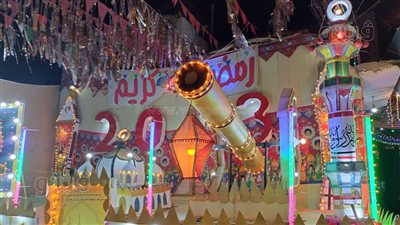مجسمات مساجد ومكبرات صوت.. الاحتفال برمضان في جروان بالمنوفية شكل تاني (فيديو)