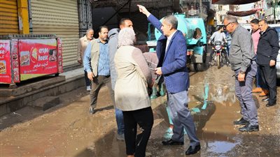 محافظ الغربية يتفقد جهود الوحدات المحلية في رفع مياه الأمطار