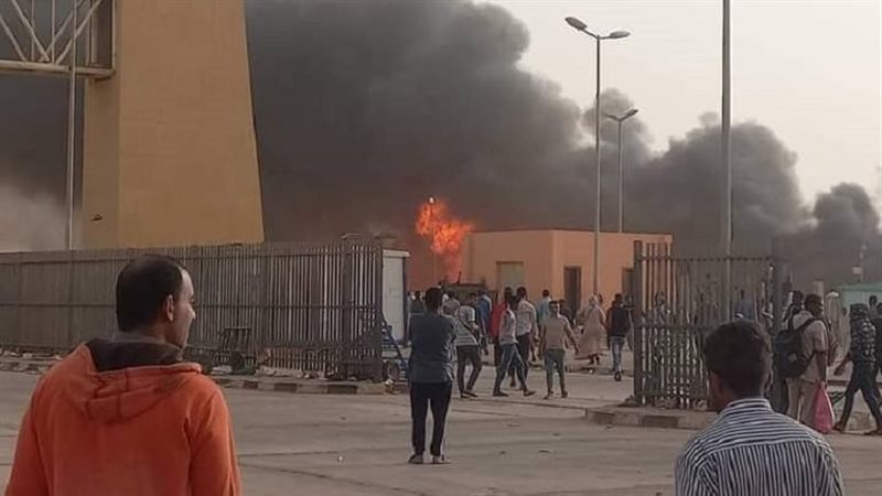حريق معبر ارقين،
