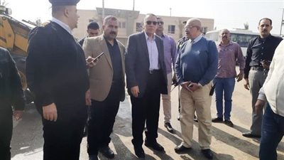 غراب يتفقد أعمال إصلاح خط الغاز بالشرقية 