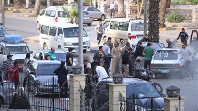 تصادم سيارتين ملاكي في شارع البحر الأعظم بالجيزة (صور وفيديو) 