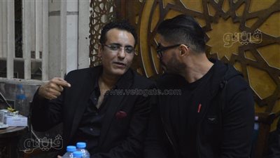 خالد سليم ومدحت وجمال العدل في عزاء والد محمد رحيم (صور)