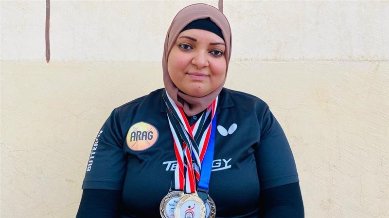 بطلة منتخب مصر من