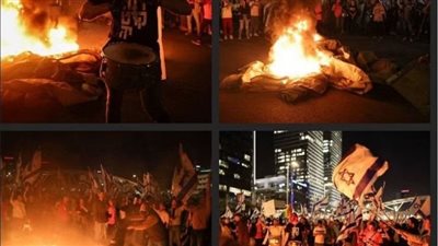 آلاف المحتجين يتوجهون إلى مقر الكنيست رغم تعليق التعديلات القضائية