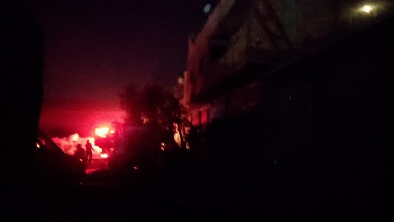 حريق مصنع بالخانكة،
