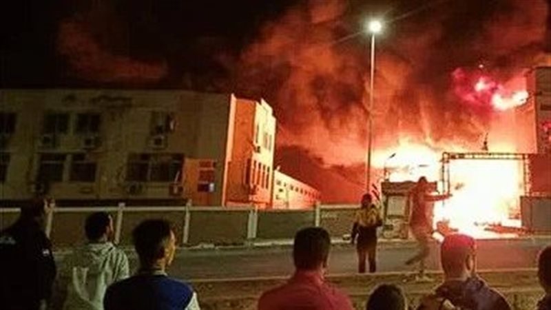 حريق مصنع بالخانكة،