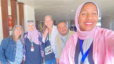 فاطمة رمضان سفيرة قسم اللغة الفرنسية بجامعة القناة في مهرجان الإسماعيلية   