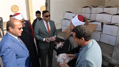 تسليم الدفعة الـ21  من لحوم إطعام في الدقهلية 
