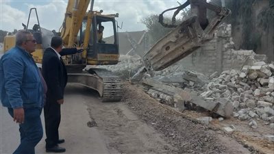 حملة مكبرة لإزالة التعديات علي خطوط التنظيم بالعامرية أول 