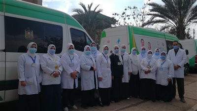 الكشف على 1706 مرضى فى قافلة علاجية بالدقهلية 