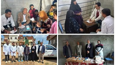 تقديم خدمات طبية لـ 225 مواطنا خلال قافلة سكانية بالدلنجات (صور) 