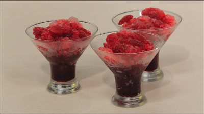 طريقة عمل جرانيتا الكركديه تحلية سريعة بعد الفطار (فيديو)