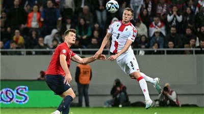تعادل جورجيا والنرويج 1/1 في تصفيات أمم أوروبا 