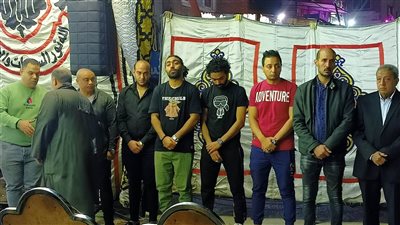 ربيعة والسولية في عزاء زوج والدة حسين الشحات (صور)