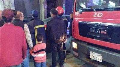 حريق بمنزل بمنطقة المنشية في الإسكندرية