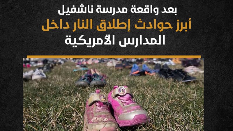 اطلاق نار علي المدارس