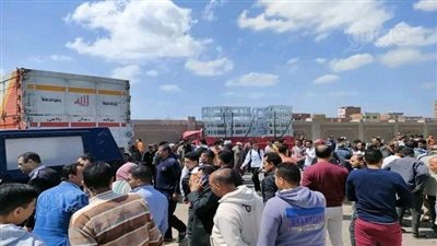 الصور الأولى لحادث تصادم سيارتين في الشرقية 