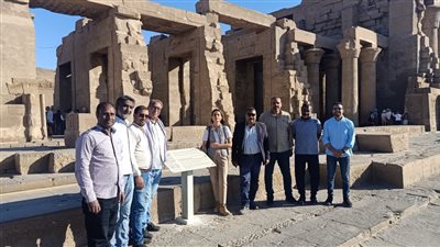 تركيب 13 لوحة معلوماتية بمعبد كوم أمبو في أسوان 