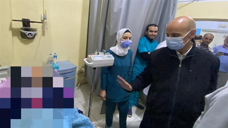 مسعود يطمئن على مصابى
