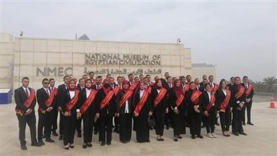 متحف الحضارة يستقبل وفدًا من طلاب جامعة عين شمس